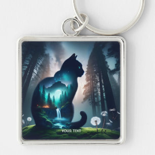 Chaveiro Exposição Dupla Gato Fantasy