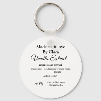 Chaveiro Extrato de baunilha casado adicionar ingredientes 