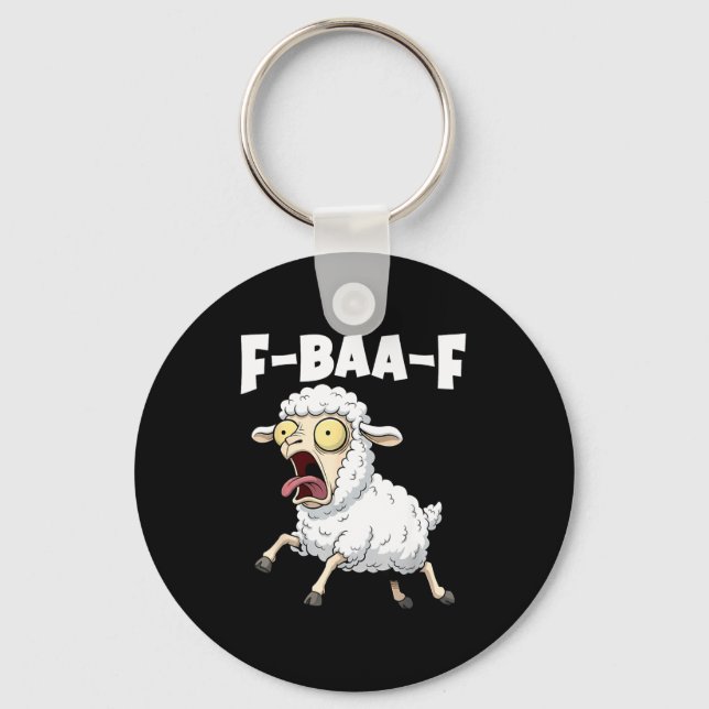 Chaveiro F-baa-f Meme – Funny Screaming Meme Graphic  (Frente)