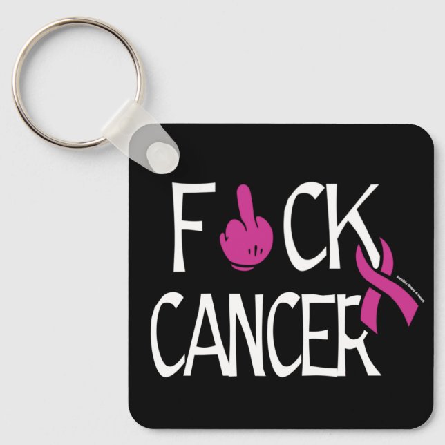 Chaveiro F#CANCER CK...Cancer da mama (Frente)
