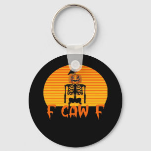 Chaveiro F-Caw-F Corvo Clássico Estético Casual