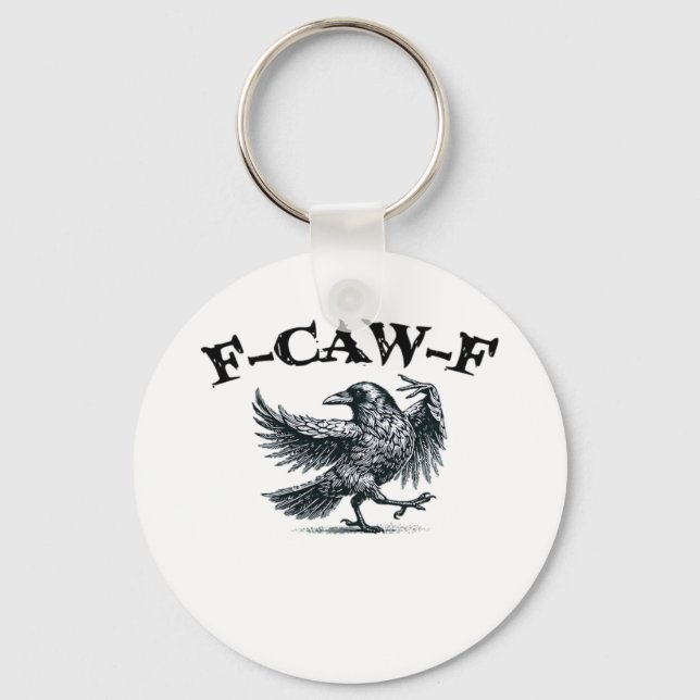 Chaveiro F-Caw-F Estilo Retro (Frente)