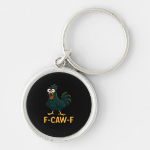 Chaveiro F-Caw-F Frango Clássico Estilo Vintage