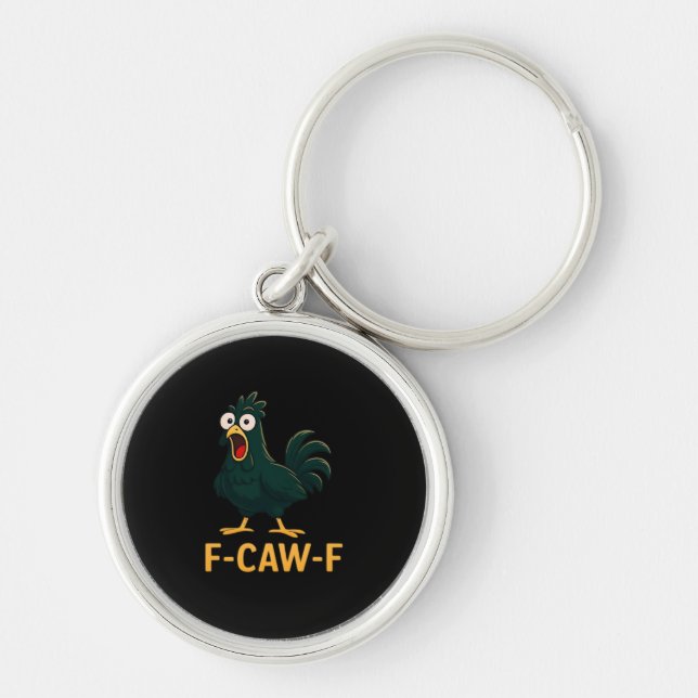 Chaveiro F-Caw-F Frango Clássico Estilo Vintage (Frente)
