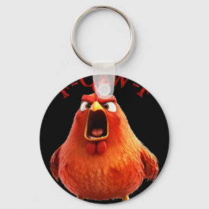 Chaveiro F-caw-f Frango engraçado Galo Humor Citação