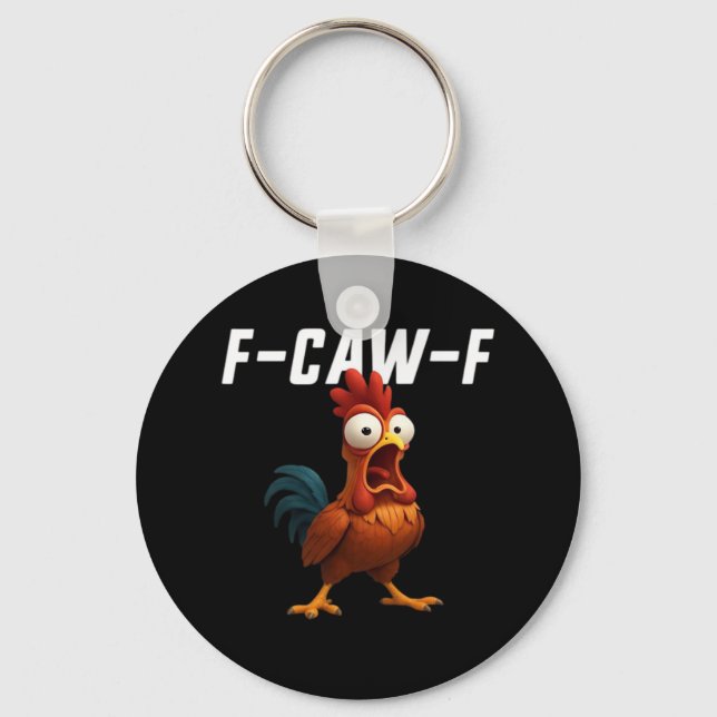 Chaveiro F-Caw-F Frango Frango Engraçado F-Caw-F Acessórios (Frente)