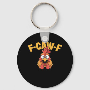 Chaveiro F-Caw-F Frango Frango Engraçado Gráfico Criativo