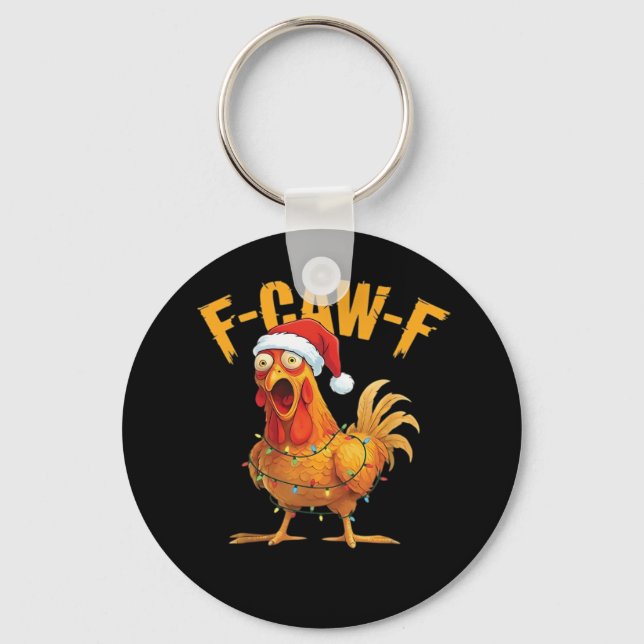 Chaveiro F-Caw-F Frango Natal Essencial (Frente)