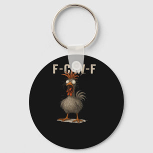 Chaveiro F-Caw-F Frango Retro Clássico