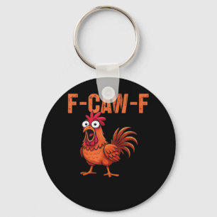 Chaveiro F Caw F Galinha Engraçada Clássico Estilo Moderno