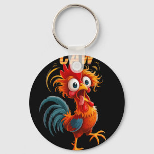 Chaveiro F-caw-f Galo Engraçado Frango Trocadilho Humor Faz
