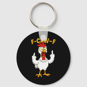 Chaveiro F Caw F Galo Pássaro Engraçado Galinha Domadora Fa