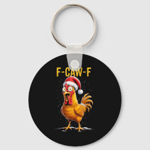 Chaveiro F-caw-f Humor de Frango Engraçado Meme Natal Homen