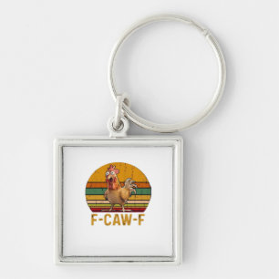 Chaveiro F-Caw-F Humor de Frango Essencial Minimal Limpo