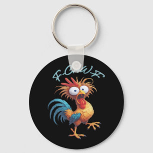 Chaveiro F Caw F Humor de Galinha Estilo Retro