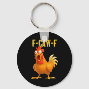 Chaveiro F Caw F Meme de Frango Engraçado Estilo Moderno Te