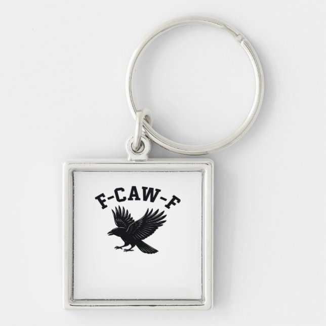Chaveiro F-Caw-F Meme Funny Trendy (Frente)