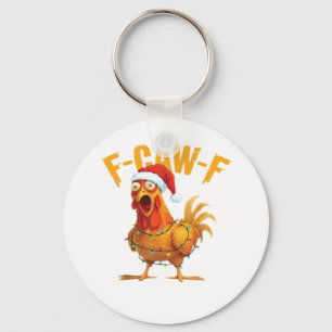 Chaveiro F-Caw-F Natal Galinha Divertida Natal Essencial