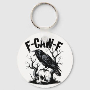 Chaveiro F-Caw-F Pássaro Negro Funny
