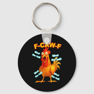 Chaveiro F-caw-f Qual É O Frango Heli Meme Engraçado Vintag