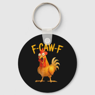 Chaveiro F-Caw-F Trocadilho Galo Frango Canto Grunge