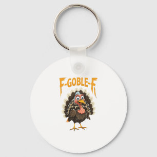 Chaveiro F-gobble-f Humor de Ação de Graças Peru Divertido