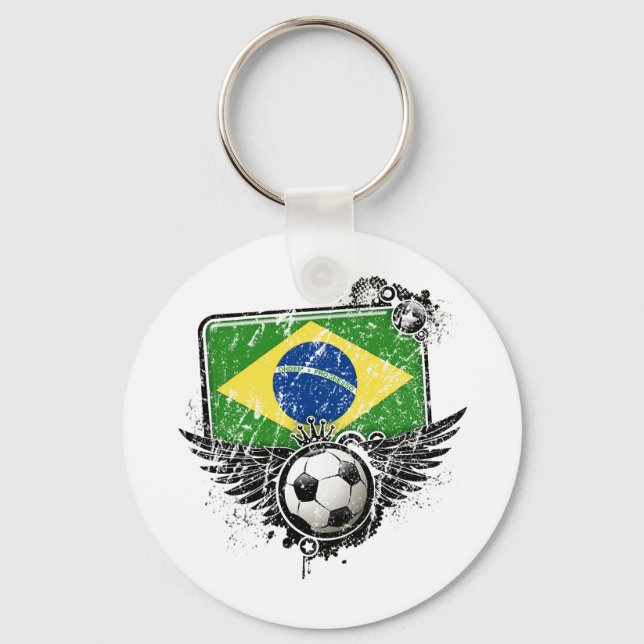 Chaveiro Fã de futebol no Brasil (Frente)