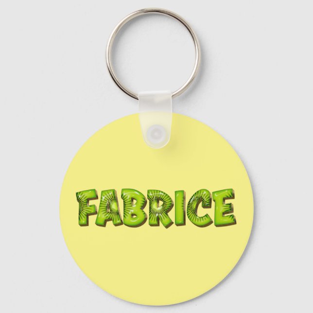 Chaveiro Fabrice Name Kiwi Design Schlüsselanhänger (Frente)