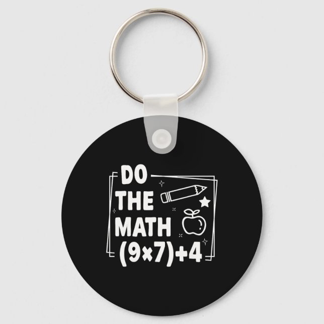 Chaveiro Faça a Matemática Natal Divertido 67 Meme Pemdas P (Frente)