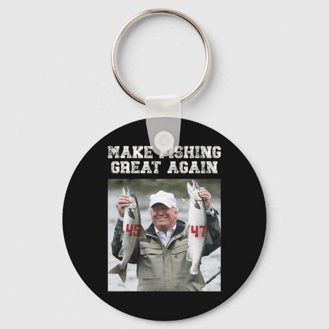 Chaveiro Faça a Pesca Grande Novamente Trump 2024  (Frente)