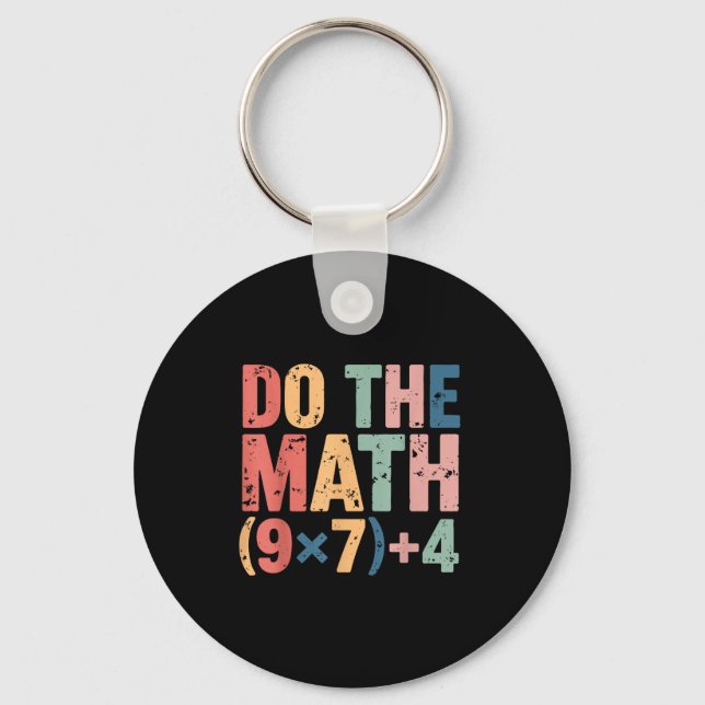 Chaveiro Faça Matemática Divertida 67 Meme Seis Sete (Frente)