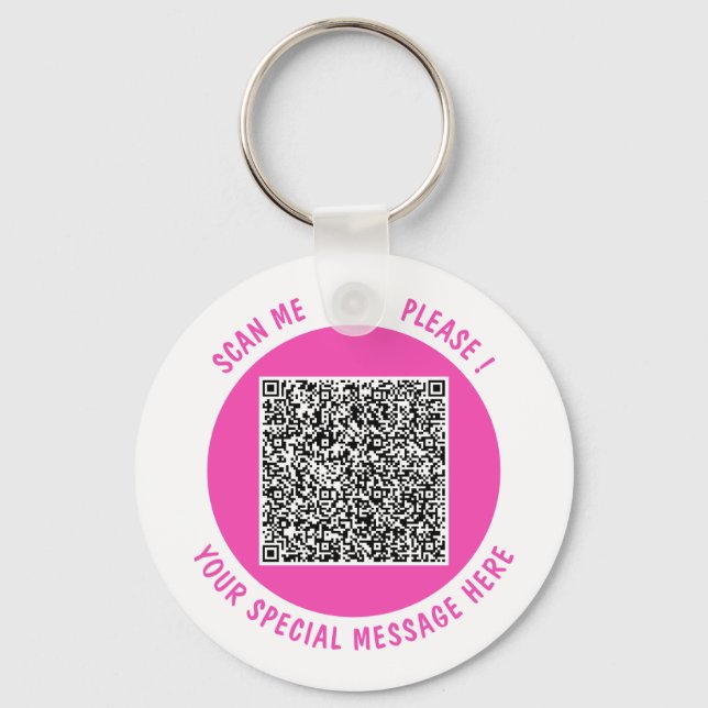 Chaveiro Faça o Upload do Seu Código QR Pulseira Presente A (Frente)