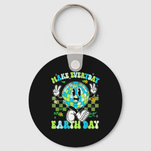 Chaveiro Faça todos os dias dia da terra planeta sinal de p