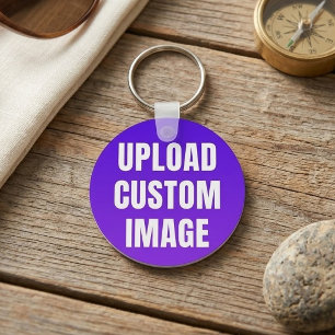 Chaveiro Faça upload de 2 imagens personalizadas - Adicione