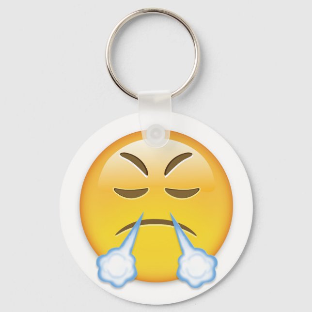 Chaveiro Face Com Olhar Para O Triunfo Emoji (Frente)