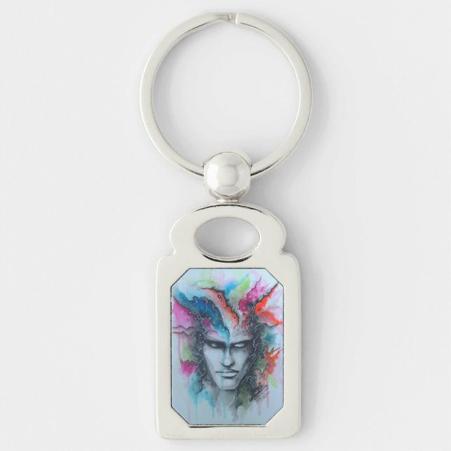 Chaveiro Face de Aquarela (Frente)
