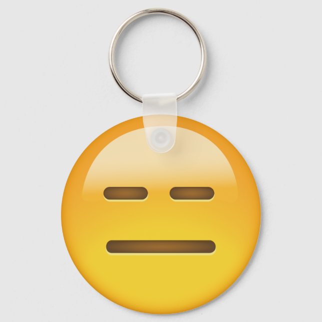 Chaveiro Face sem expressão Emoji (Frente)