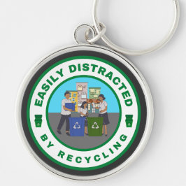 Chaveiro Facilmente distraído pelo Reciclagem
