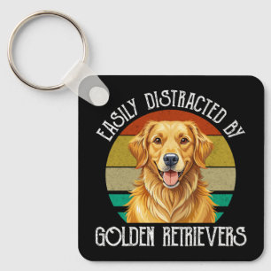 Chaveiro Facilmente Distraído Por Golden Retrievers
