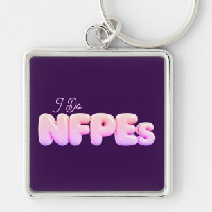 Chaveiro "Faço NFPEs" Pulseira Chave Violeta