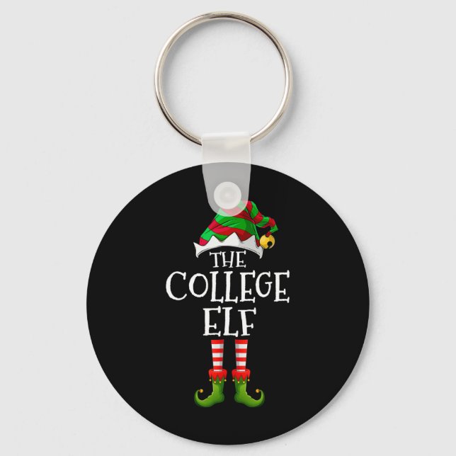 Chaveiro Faculdade de Elf Divertida Combinação de Pajama Gr (Frente)