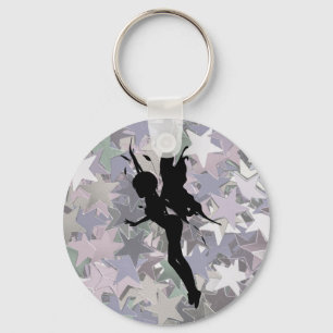 Chaveiro Fadas e estrelas