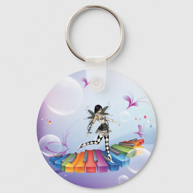 Chaveiro Faerie de teclado musical (Frente)