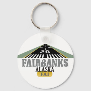 Chaveiro Fairbanks Alaska - pista de decolagem do aeroporto