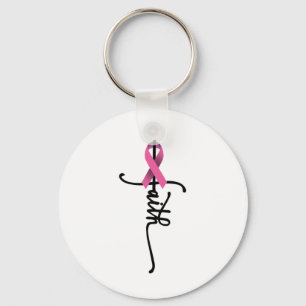 Chaveiro Faith Cross Warrior Survivor Friso Rosa