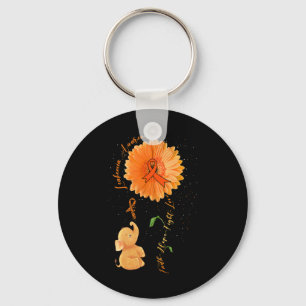 Chaveiro Faith Hope Fight Love Elephflower Leukemia