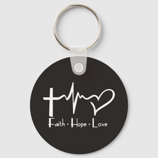 Chaveiro Faith Hope Love (Frente)