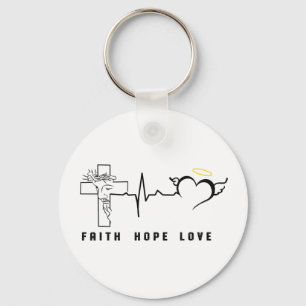 CHAVEIRO FAITH HOPE LOVE