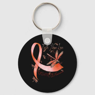 Chaveiro Faith Hope Love Dragonfly Rsd Crps Consciência