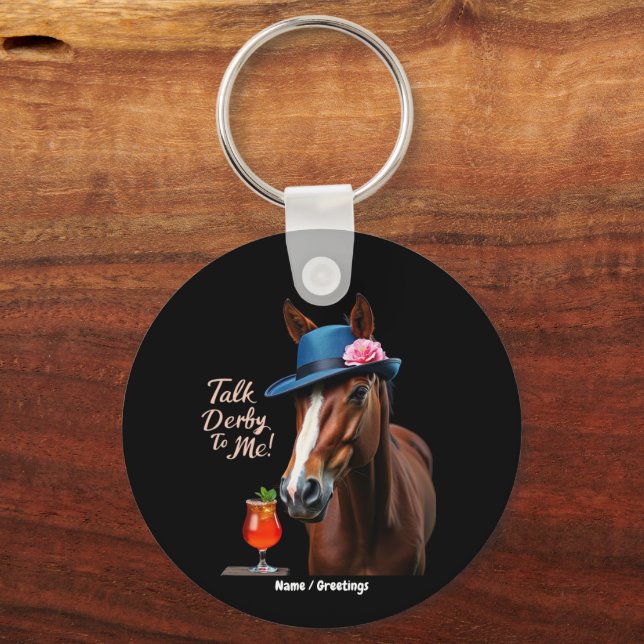 Chaveiro Fale Com Derby Para Mim, Engraçada Citação De Cava (Frente)